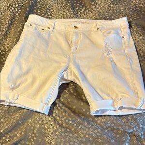 Michael Kors White Jean Shorts Classic Design